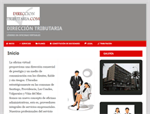 Tablet Screenshot of direcciontributaria.com